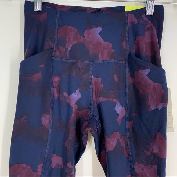 All In Motion High Rise 7/8 Legging Sculpted Purple Blue XS - Picture 4 of 9